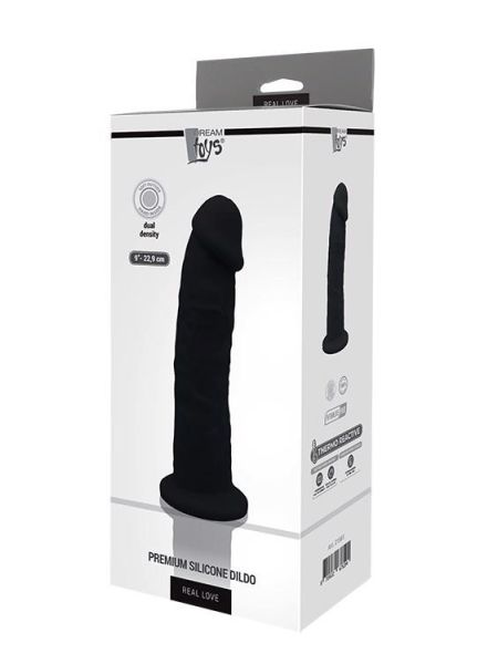 DREAM TOYS REAL LOVE DILDO 9INCH BLACK - 2