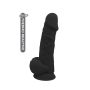 DREAM TOYS REAL LOVE DILDO 8,5INCH BLACK - 5