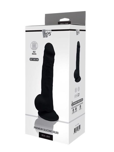 Realistyczne dildo penis naturalne członek z przyssawką 24cm - 2