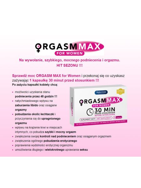 Tabletki na libido orgazm dla kobiet ORGASM MAX - 2