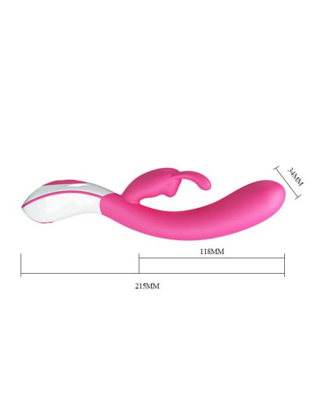 Wibrator stymulator królik kontrola głosem 21cm 12 trybów USB - 7