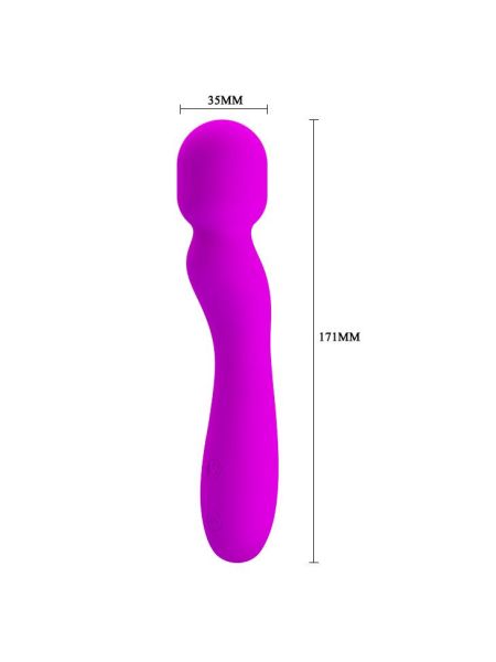 Masażer erotyczny stymulator mocny 17cm 30 trybów USB - 5