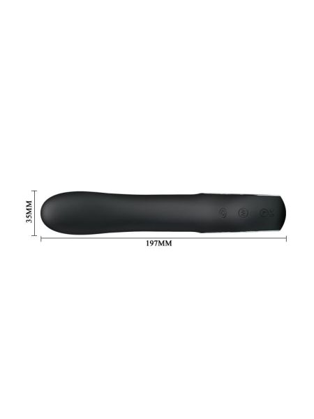 Klasyczny wygięty wibrator sex stymulator 19cm USB - 6