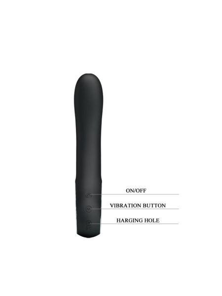 Klasyczny wygięty wibrator sex stymulator 19cm USB - 7