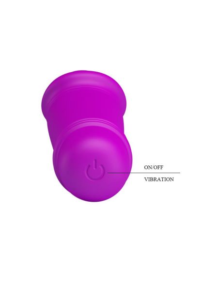 Mały realistyczny wibrator jak mini penis 12cm 10 trybów - 6