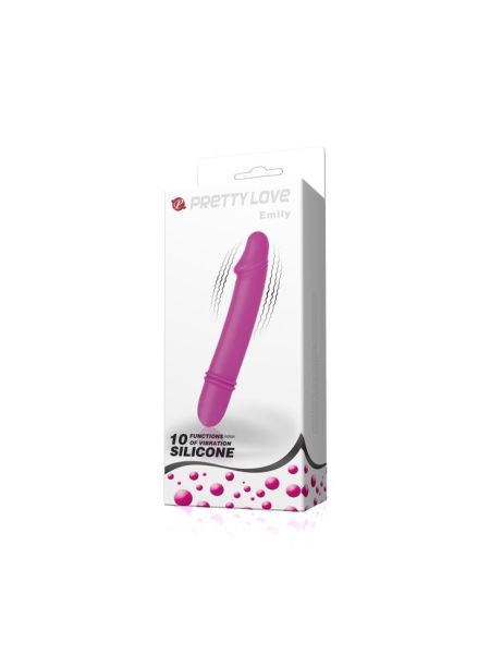 Mały realistyczny wibrator jak mini penis 12cm 10 trybów - 9