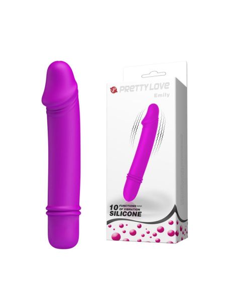 Mały realistyczny wibrator jak mini penis 12cm 10 trybów