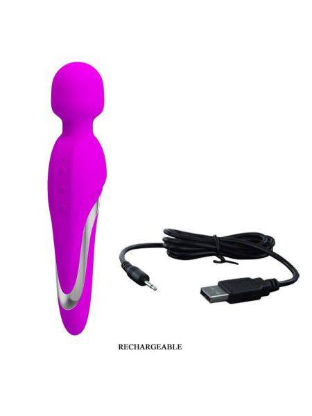 Stymulator łechtaczki silny mocny masażer 21cm USB - 8