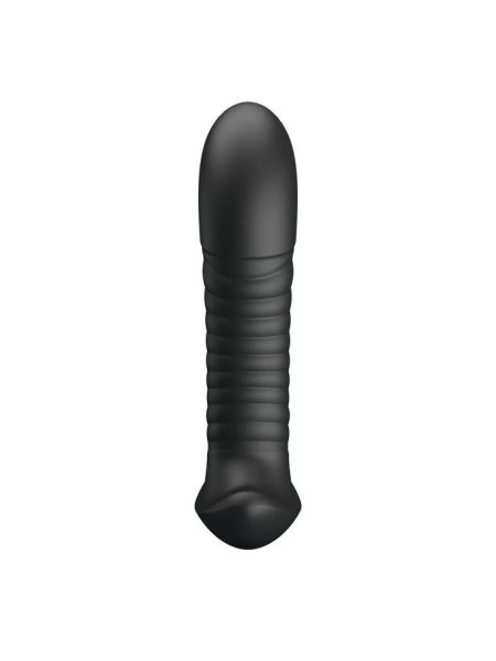 Masażer stymulator prostaty wibracje rotacje 12trybów USB 15cm - 3