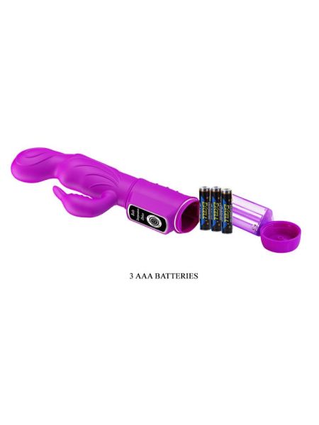 Wibrator króliczek z masażerem łechtaczki sex 22cm - 6