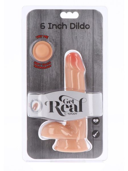 Dual Density Dildo6 Inch Balls - 2