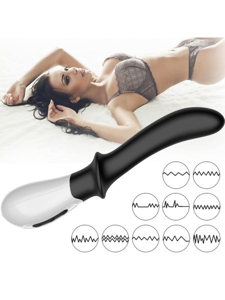 Wibrator grzejący punkt G prostata 19cm USB 10 trybów - 12