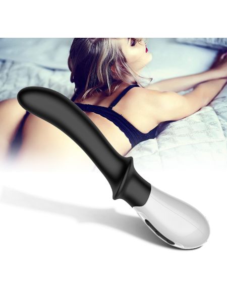 Wibrator grzejący punkt G prostata 19cm USB 10 trybów - 6