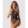 Erotyczne body siateczka otwarte krocze B118 S/M/L - 6