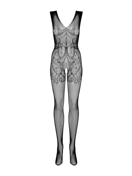 Prześwitujące bodystocking otwarty krok F234 S/M/L - 5