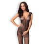 Prześwitujące bodystocking otwarty krok F234 S/M/L - 2