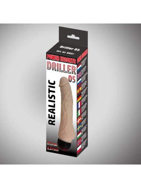 Mocny realistyczny wibrator naturalny penis 21cm - 3