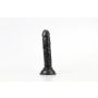 Małe Dildo czarne realistyczne z przyssawką 14 cm - 5