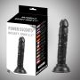 Małe Dildo czarne realistyczne z przyssawką 14 cm - 6