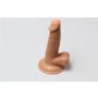 Dildo realistyczne prawdziwy penis przyssawka 17 cm - 4