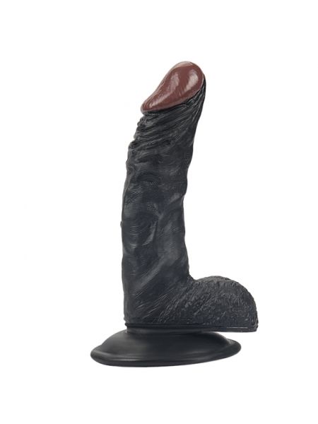 Rocket john 7,3 inch black realistic dildo 7,3 inch / 18,5 cm