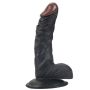 Rocket john 7,3 inch black realistic dildo 7,3 inch / 18,5 cm - 2