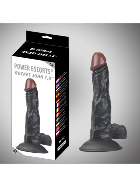 Dildo z przyssawką członek realistyczny penis 20cm - 5