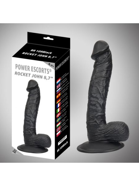 Dildo z przyssawką członek realistyczny penis 22cm - 4