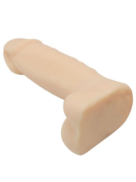 Gruby realistyczny penis dildo z jądrami sex 18cm - 2