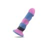 Kolorowe realistyczne dildo penis z przyssawką 24cm - 3