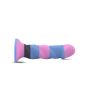 Kolorowe realistyczne dildo penis z przyssawką 24cm - 4