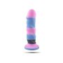 Kolorowe realistyczne dildo penis z przyssawką 24cm - 2