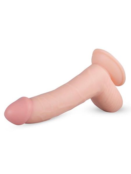 Realistyczne naturalne dildo penis z jądrami 22cm - 4