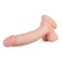 Dildo realistyczne penis z przyssawką jądrami 22cm - 4