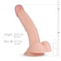 Dildo realistyczne penis z przyssawką jądrami 22cm - 5