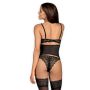 Komplet sex bielizna gorset stringi Contica S/M - 3