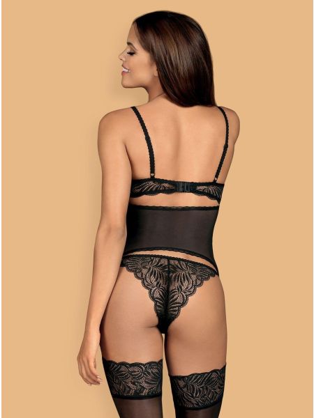 Komplet sex bielizna gorset stringi Contica L/XL - 4